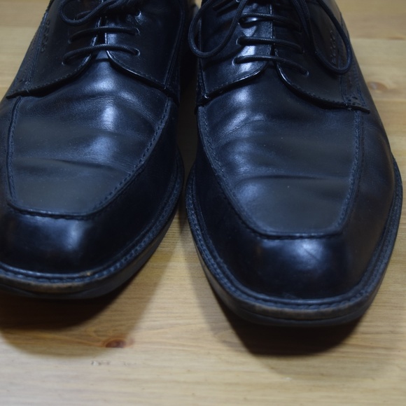 ECCO Men's Black Leather Lace Up Dress Shoes 46 12 - Picture 8 of 8